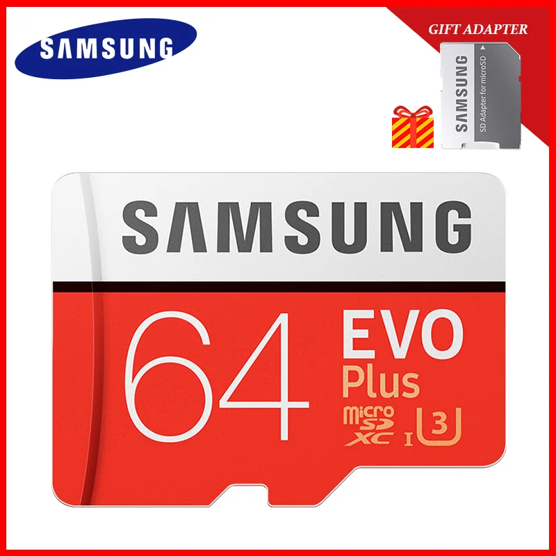 SAMSUNG новая карта памяти Micro SD EVO + 128 Гб 64 ГБ 32 95 МБ/с./с 100 C10 SDHC SDXC U1 U3 TF 100%