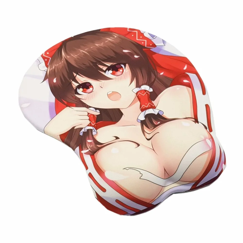 "Touhou Project" Хакурей рейму аниме 3D Oppai коврик для мыши подставка для запястья