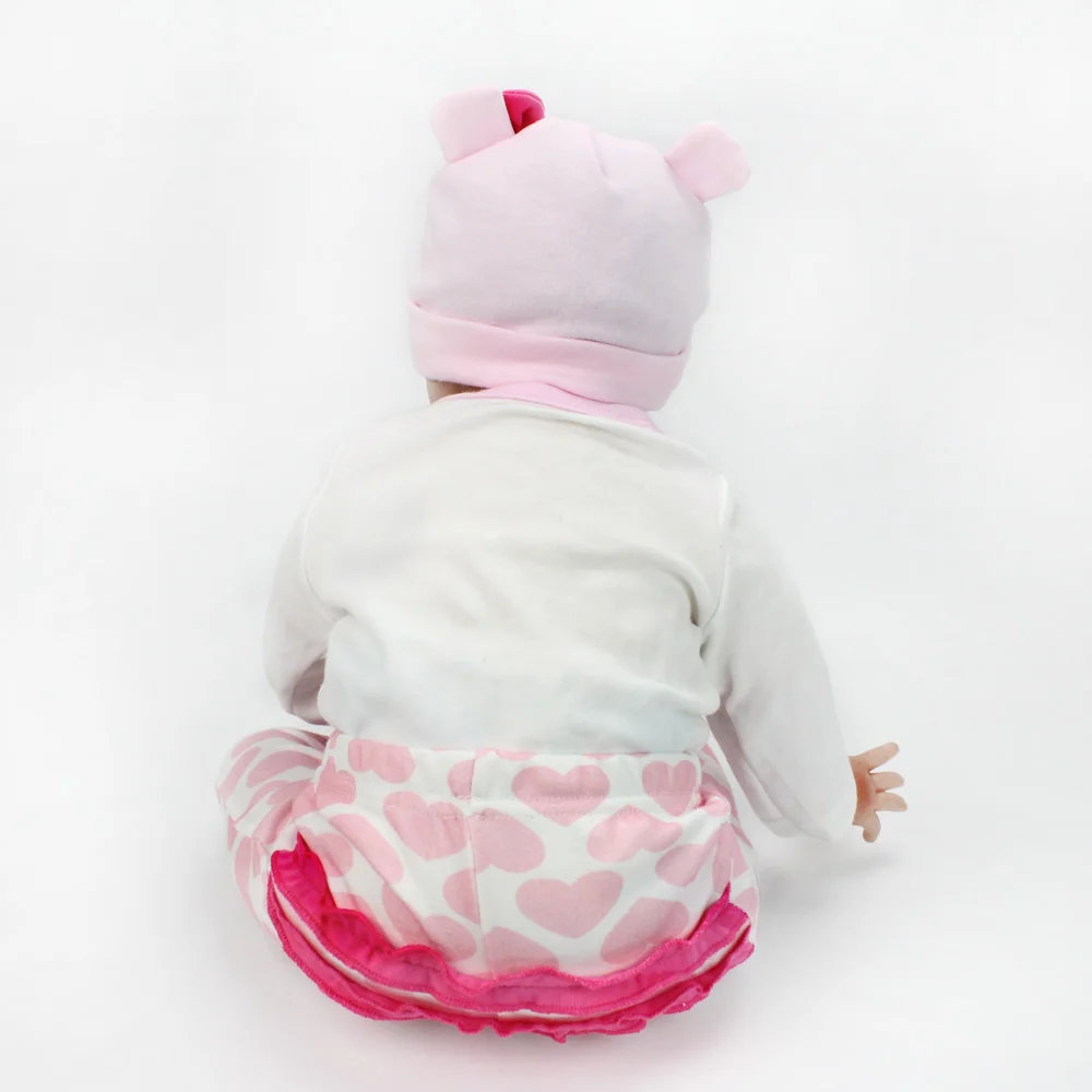 KAYDORA 55 см 22 дюймов виниловые Reborn Baby Doll мягкий реалистичный Bebe Одежда для куклы