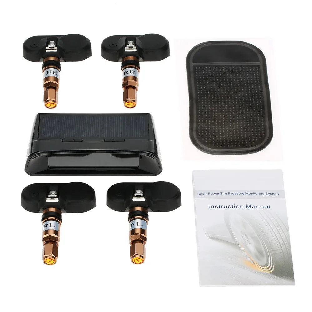 PA Solar Power Wireless Tire Pressure Monitoring Intelligent System ( TPMS ) with Cigarette Charger Set | Автомобили и мотоциклы
