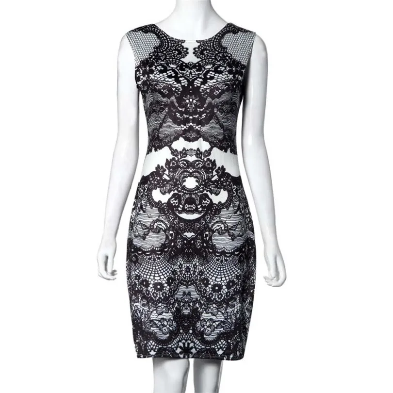 Женское платье летнее Стильное женское с винтажным цветочным принтом элегантное