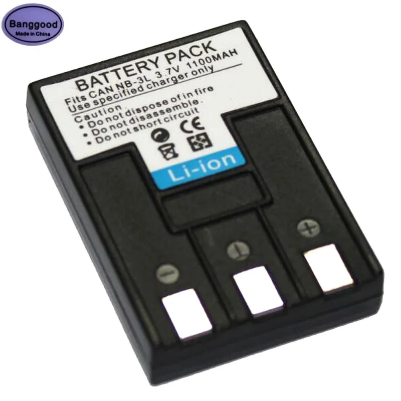 3 7 V 1100 мА/ч NB 3L NB3L цифровой Камера Батарея пакет для Canon IXUS I5 700 750 составляет IIS SD20