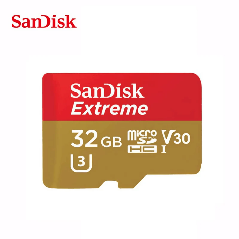 Двойной Флеш накопитель SanDisk Extreme карты памяти в micro SD карта 32 Гб microSDHC UHS I microSDXC 64