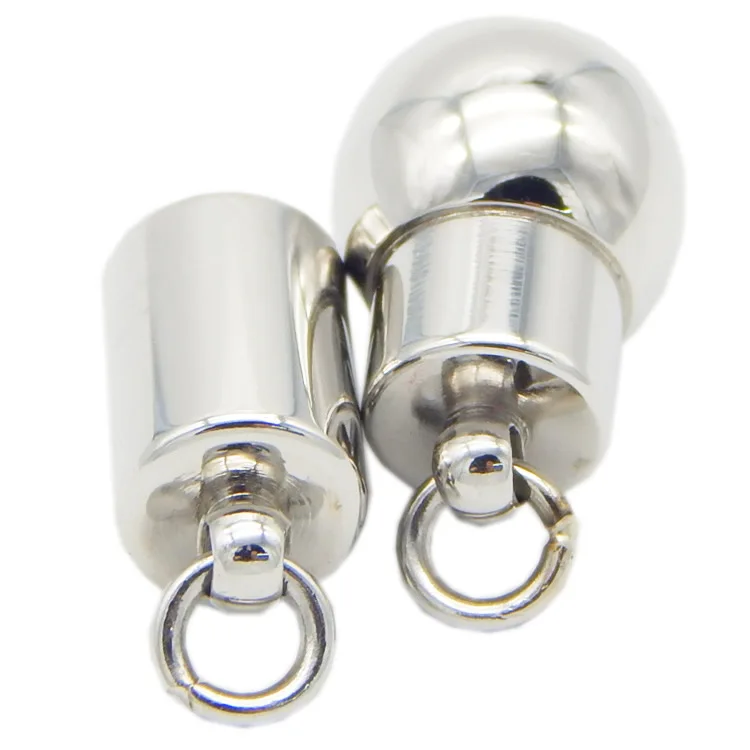 

17mmX10mm Drum Shape Stainless Steel Magnetic Clasps With Jump Rings For Bracelets Necklaces Jewelry Making BXGC-085