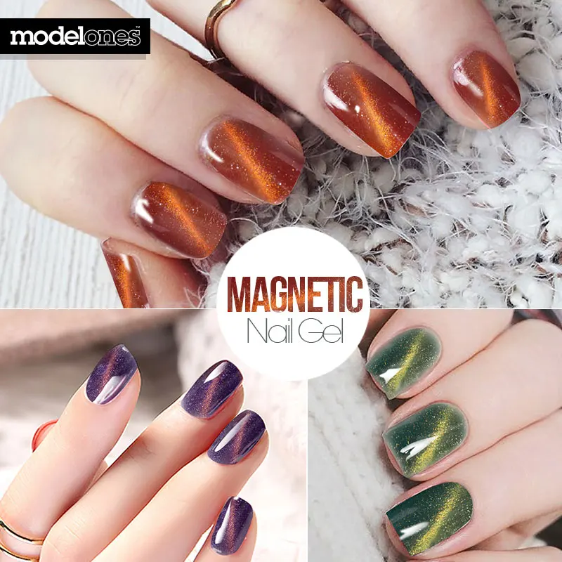 Modelones 3D Алмазный кошачий глаз гель для ногтей лаковый Хамелеон Гель-лак