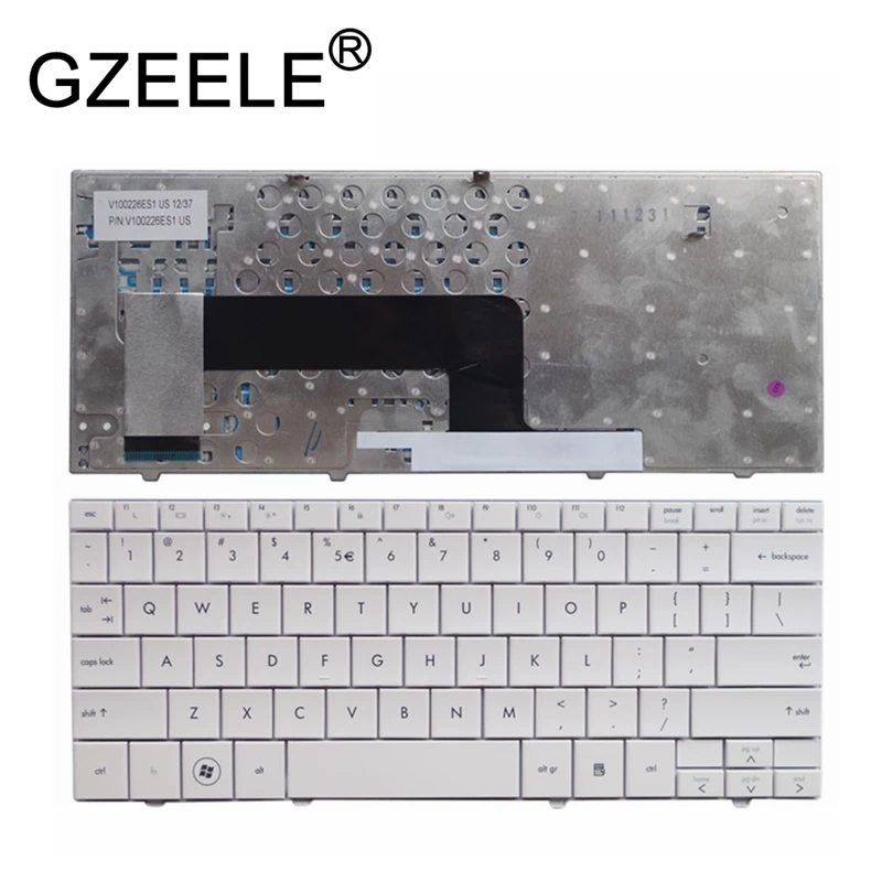 Новая Глянцевая клавиатура GZEELE для ноутбука HP Mini 110 537753 001 V100226ES1 6037B0043001 537953