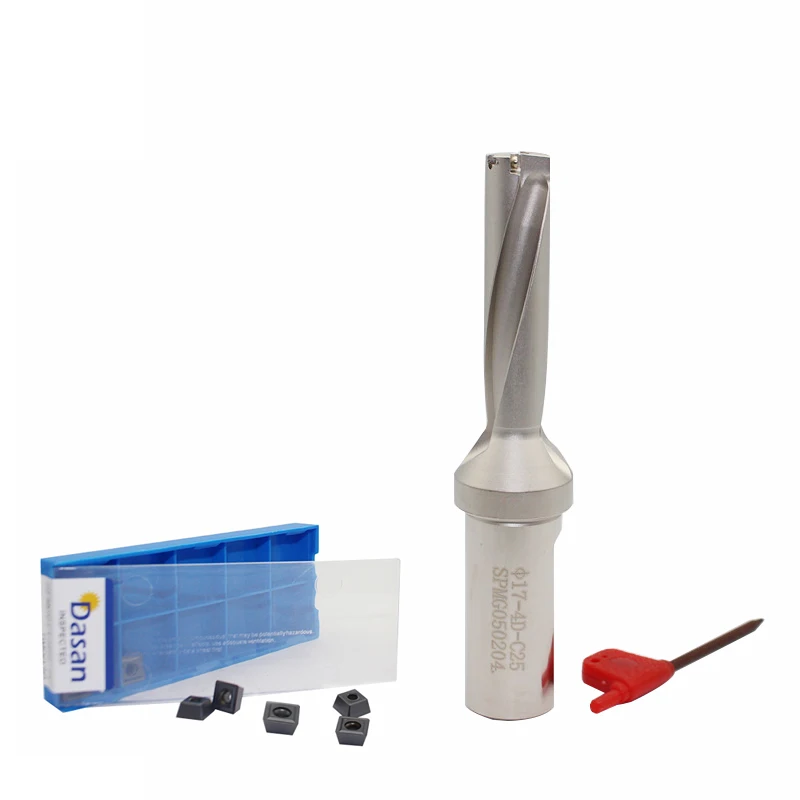 10pcs SPMG050204 Carbide Inserts and 1PCS SP C25 14mm 2D 3D 4D 5D Indexable Insert Drill Bit Set Metal Drilling Tool | Инструменты