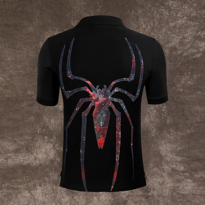 Фредди Меркьюри 2019 новые мужские Поло бусина супергерой паук лацкан рубашки поло