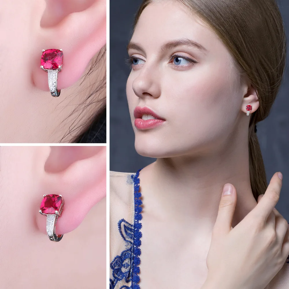 Jewelrypalace 4ct голубиная кровь красный рубин Обручение свадебные твердые 925