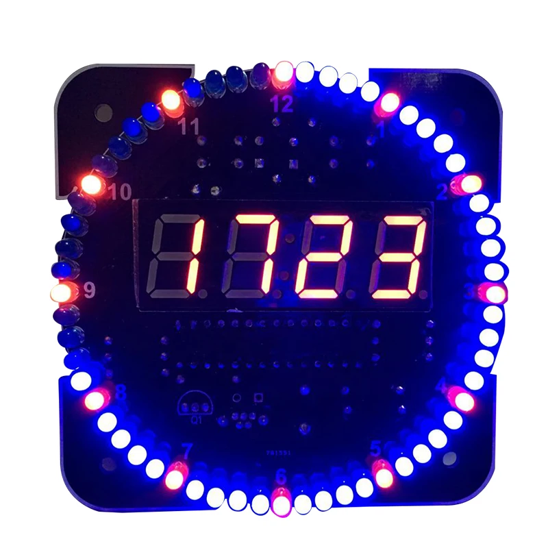 Вращающийся DS1302 цифровой светодиодный Дисплей модуль сигнализации электронный