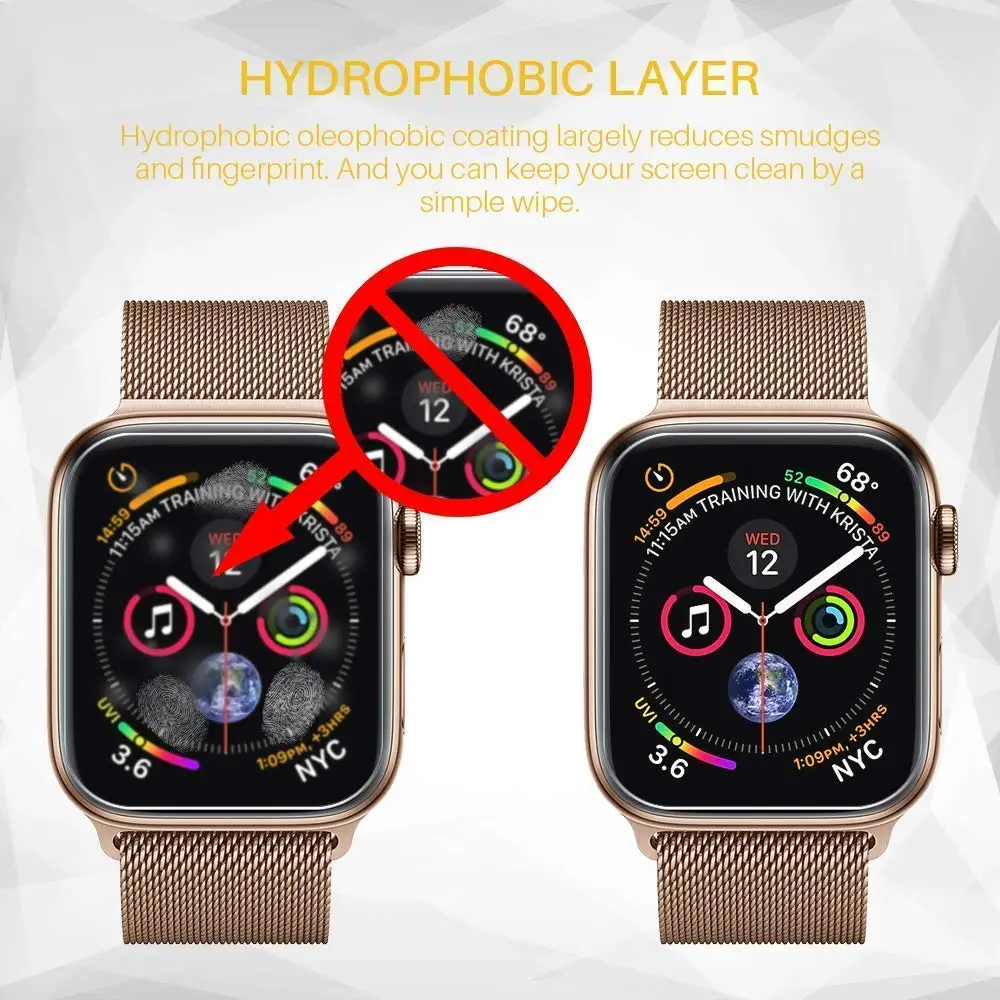 Защитная пленка для Apple watch 38 мм 42 40 44 защитная iwatch series 4 3 2 1 мягкий чехол band
