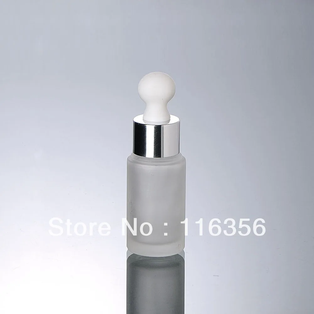 30 мл матовое стекло с блестящей серебряной бутылкой капельницей|frosted glass bottle|30ml