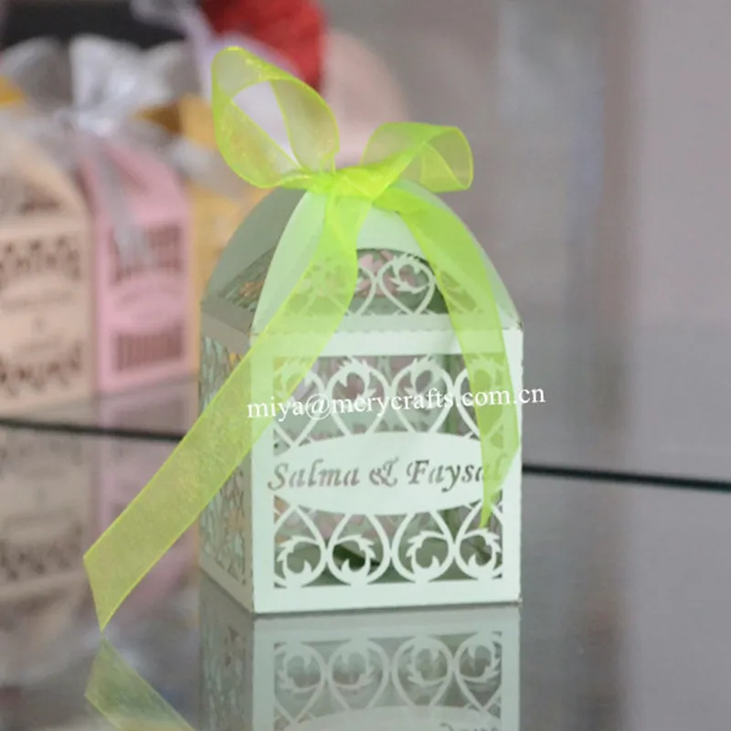 Индивидуальные подарочные коробки маленькие белые кружевные пакеты для свадьбы