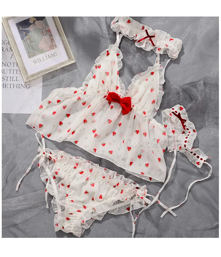 Милый пижамный комплект принцессы женское сексуальное нижнее белье пижамы с