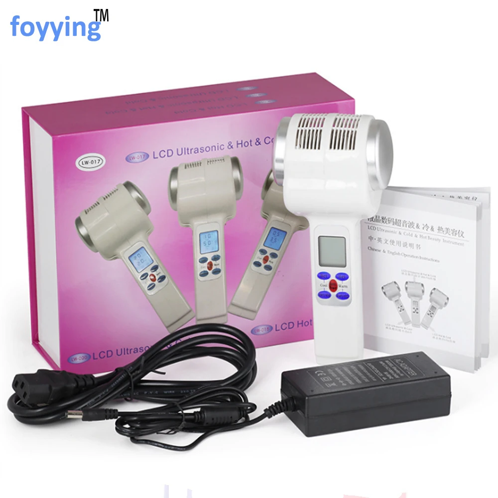 

Foyying ультразвуковой жк-дисплей для криотерапии горячий холодный молоток, лимфатическая подтяжка лица, оборудование для салона красоты лица