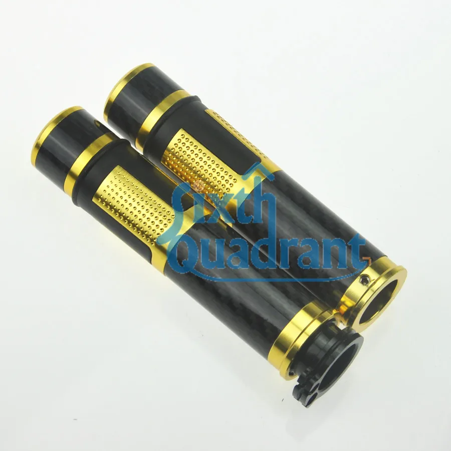 

Universal Carbon Fiber Motorcycle Hand Grips for Honda Kawasaki Suzuki etc. motocycle with 7/8" 22mm handlebar Custom