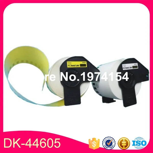 2 рулона Brother DK-44605 этикетки 62 мм * 30 48 м желтый цвет Совместимость для QL-570/700 все