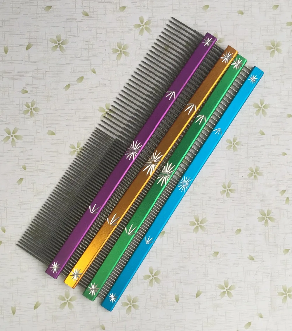 Расческа для домашних животных из нержавеющей стали 25 см * 3 4 дюйма шт. по одному