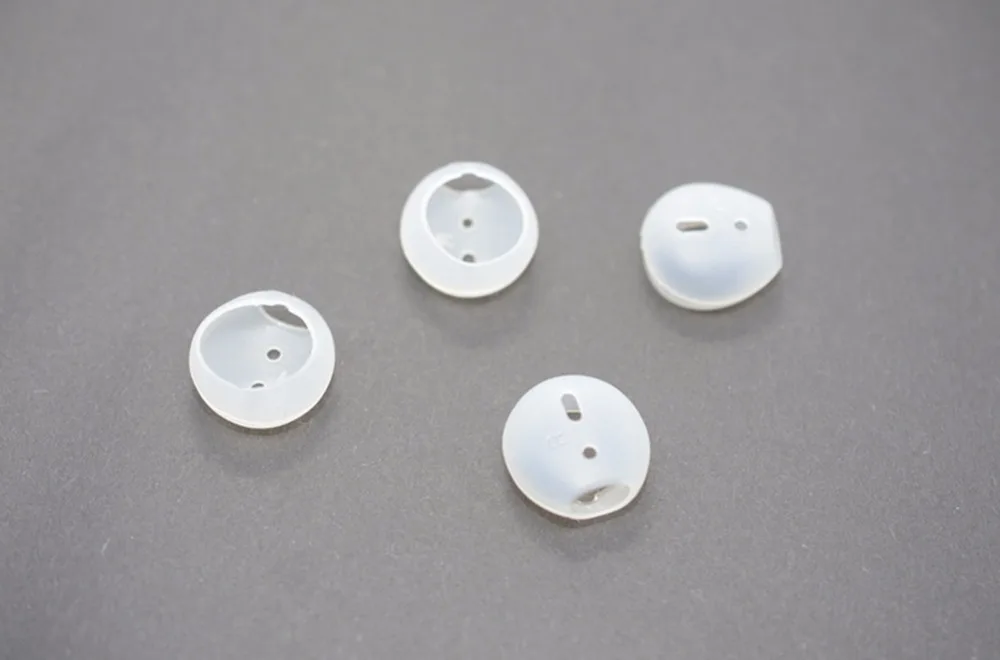 2 пары Противоскользящих мягких силиконовых сменных ушных вкладышей для