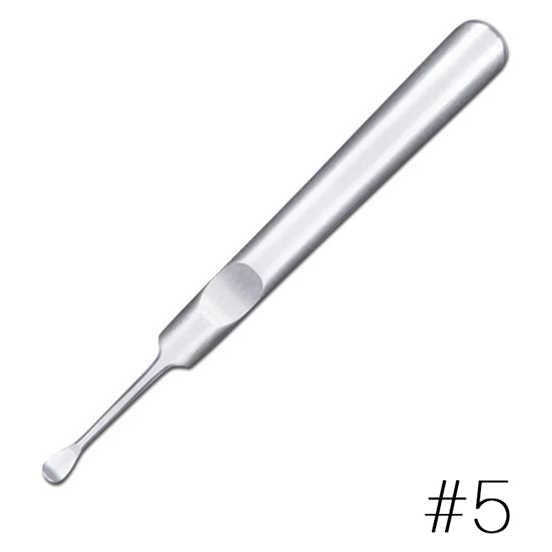 Learnever из нержавеющей стали для кутикулы Съемник двусторонний палец толчок сухой