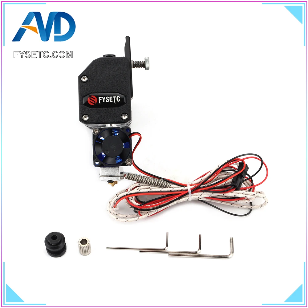 Черный BMG экструдер V6 HOTEND Боуден экструдер с PT100 датчик двойной привод экструдер для Wanhao D9 Creality CR10 Ender 3 Anet E10