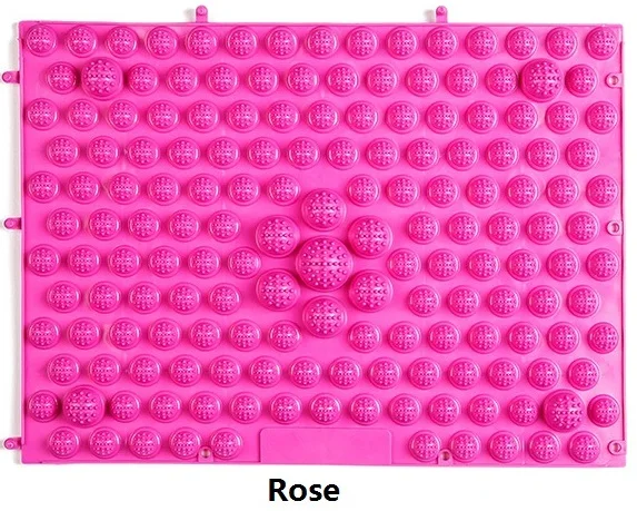 Rose 1 шт. подушка для массажа ног Рефлексология иглоукалывание прижигание ног давление пластины кровообращение коврик для сиацу забота о здоровье 29*39 см - Цвет: Rose