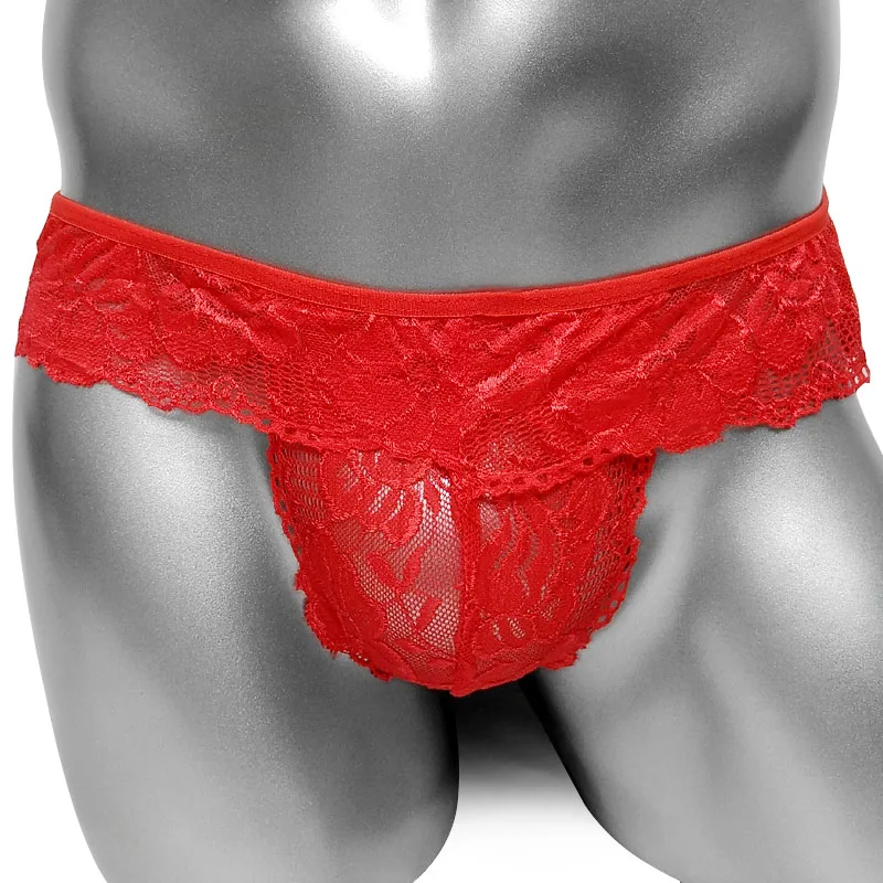 Кружевные трусики стринги нижнее белье Sissy Sexyx для мужчин пенис чехол открытая