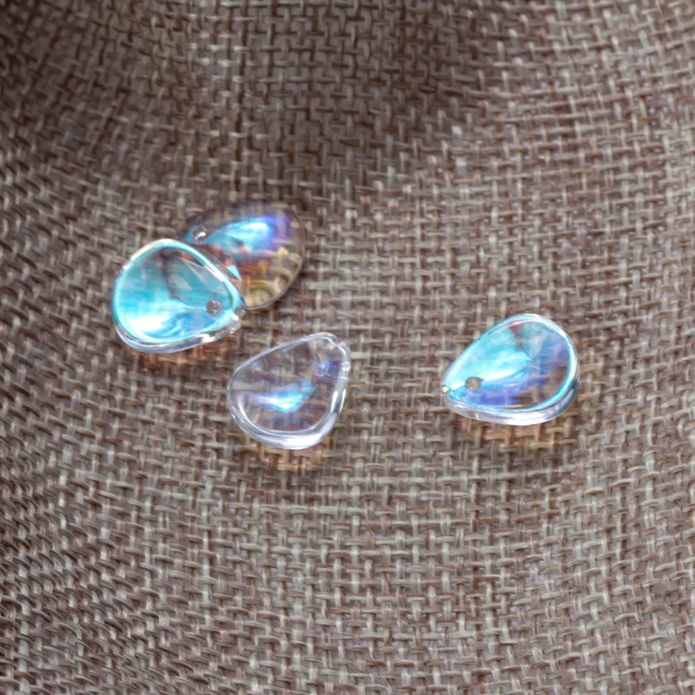 MEIBEADS 12 5*11 мм модные стеклянные рыбьи весы в форме Распорки подвески для