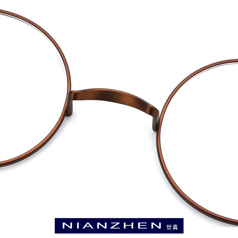 Оправа для очков из чистого титана женские винтажные маленькие круглые очки