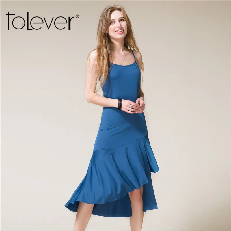 Женщины Русалка летнее платье сексуальный Асимметричный Bodycon Твердые Vestidos на