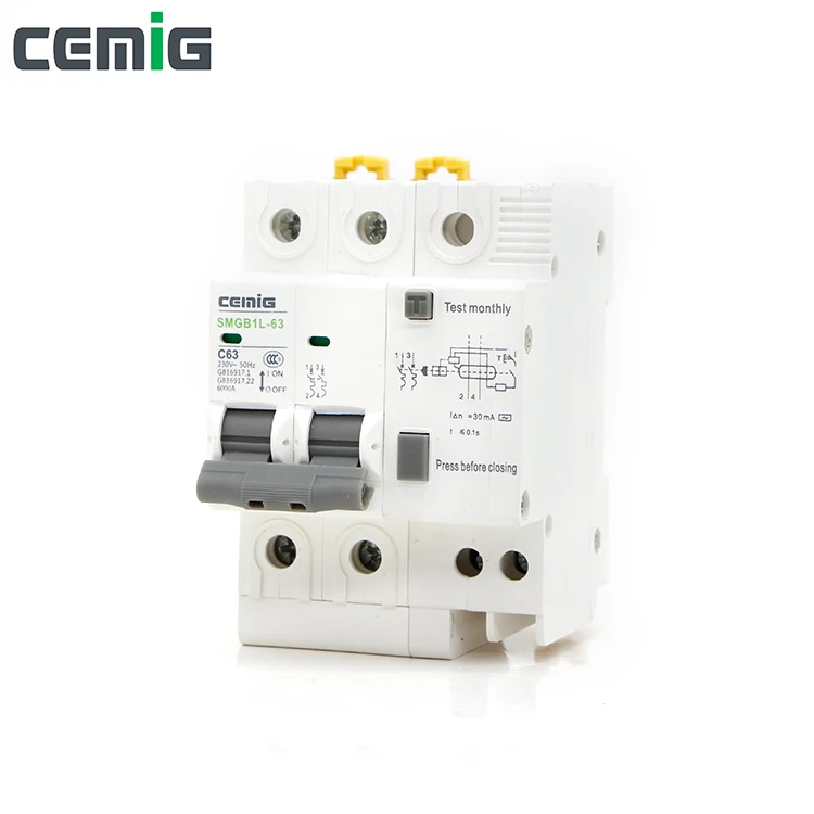 Cemig SMGB1L 63 2P + N миниатюрный автоматический выключатель утечки фазовая линия MCB