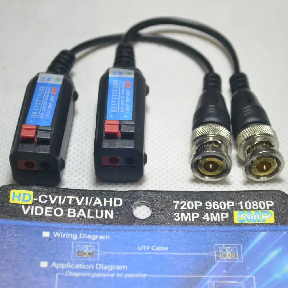 10 пар HD BNC Video Balun Twisted CCTV пассивные трансиверы UTP Cat5 CVI TVI AHD 5MP 4MP 3MP 960H 1080P 720P для