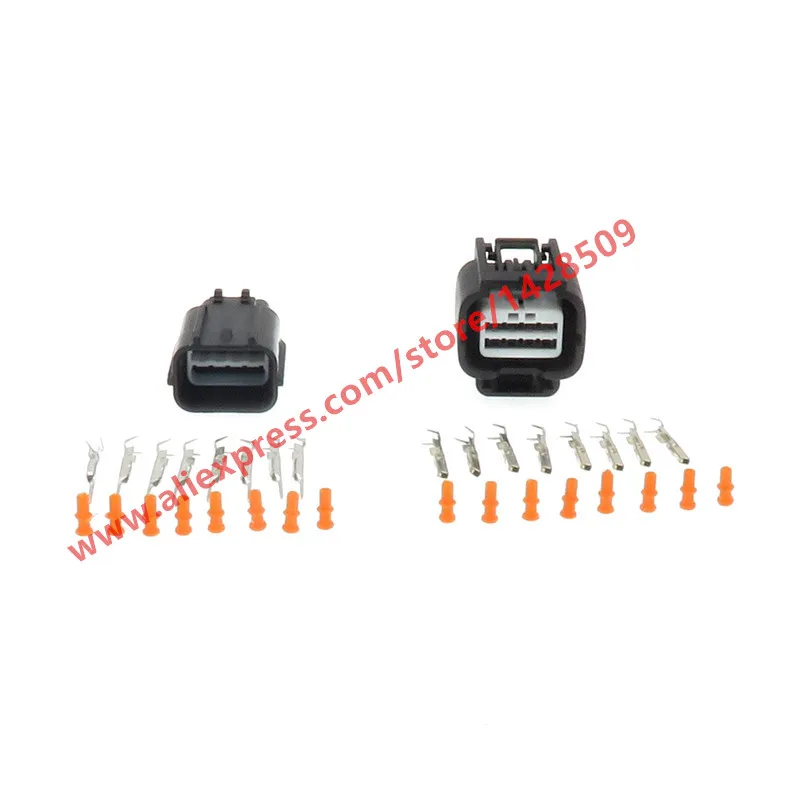 

20 Sets 8 Pin Auto Headlight Plug Automotive Radar Cable Connector Female Male Waterproof For Honda 7282-2148-30 7283-2148