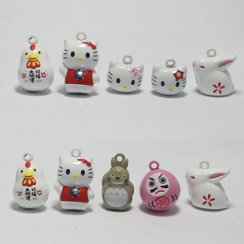 Много видов мультфильм Jingle Bell Рождество Хэллоуин Висячие талисманы кошка животное ожерелье подвеска ручной работы ремесла Ювелирные изделия Аксессуары