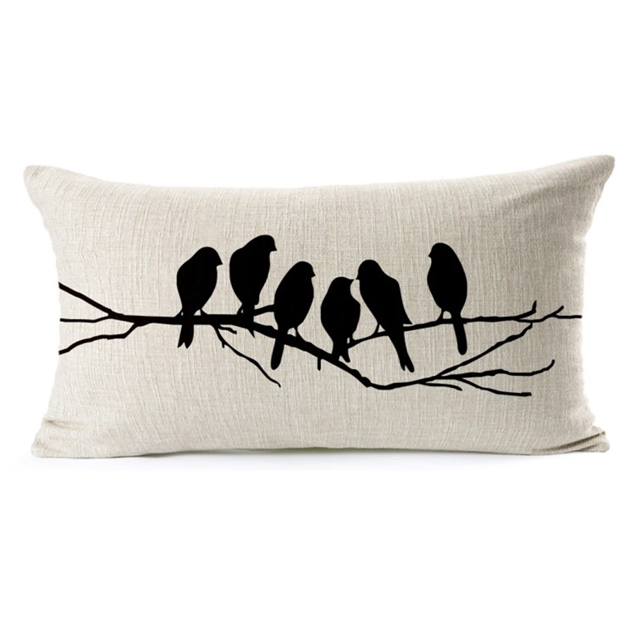Горячая Распродажа наволочки птица разговора по филиала образец Горячее