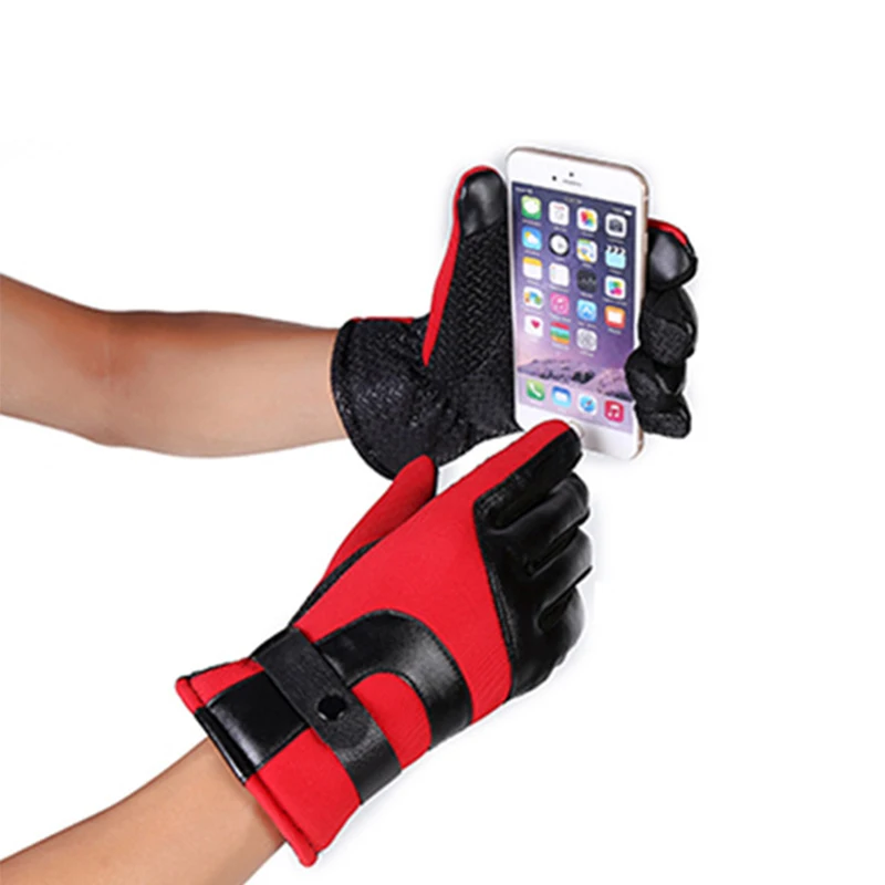 Мужские Зимние перчатки для рыбалки с сенсорным экраном спортивные улицы теплые