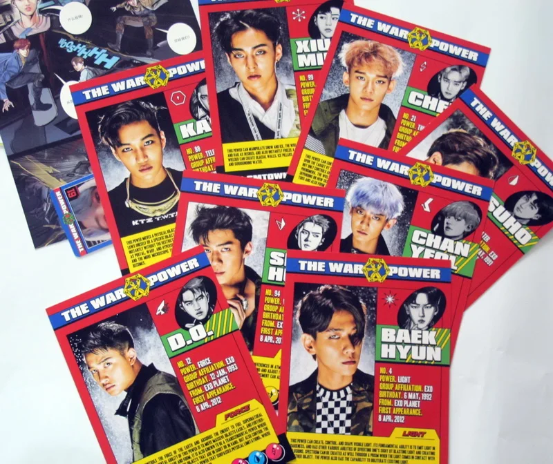 Подписанный EXO autographed следующий 4 й альбом THE WAR: Power of Music CD + photobook K POP 092017|album exo|k-pop