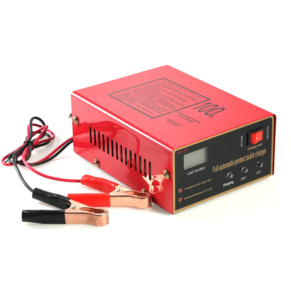 12V/24V Intelligent Automatic LED Charger Pulse Repair Type Maintainer battery charger for Lead Acid Lithium Battery 140W AC220V |