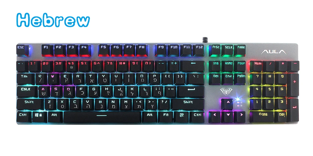 Игровая механическая клавиатура синий красный переключатель 104key анти-ореолы светодиодный/микс с подсветкой светодиодный USB RU/US Проводная клавиатура для геймера ПК ноутбука