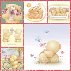 5D DIY алмазная живопись мультфильм Животные навсегда друзья медведь Стразы Вышивка крестиком стикер стены домашний Декор подарок