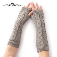 yoziron new women autumn winter arm warmers sleeves arm sleeves for women fingerless gloves