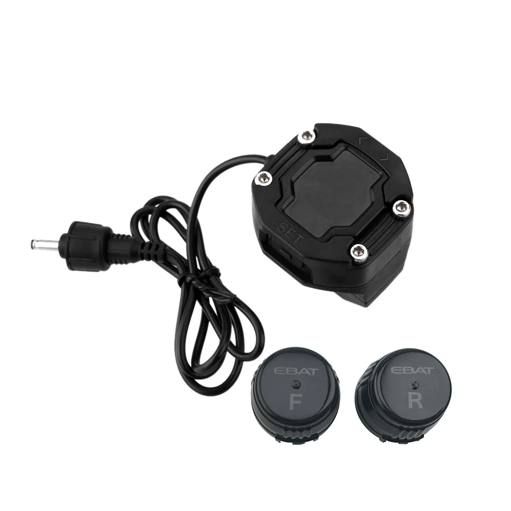 

Steelmate DIY ET-900AE TPMS for Motorcycle Tire Pressure Monitoring System with Waterproof External Sensor Wireless LCD Display