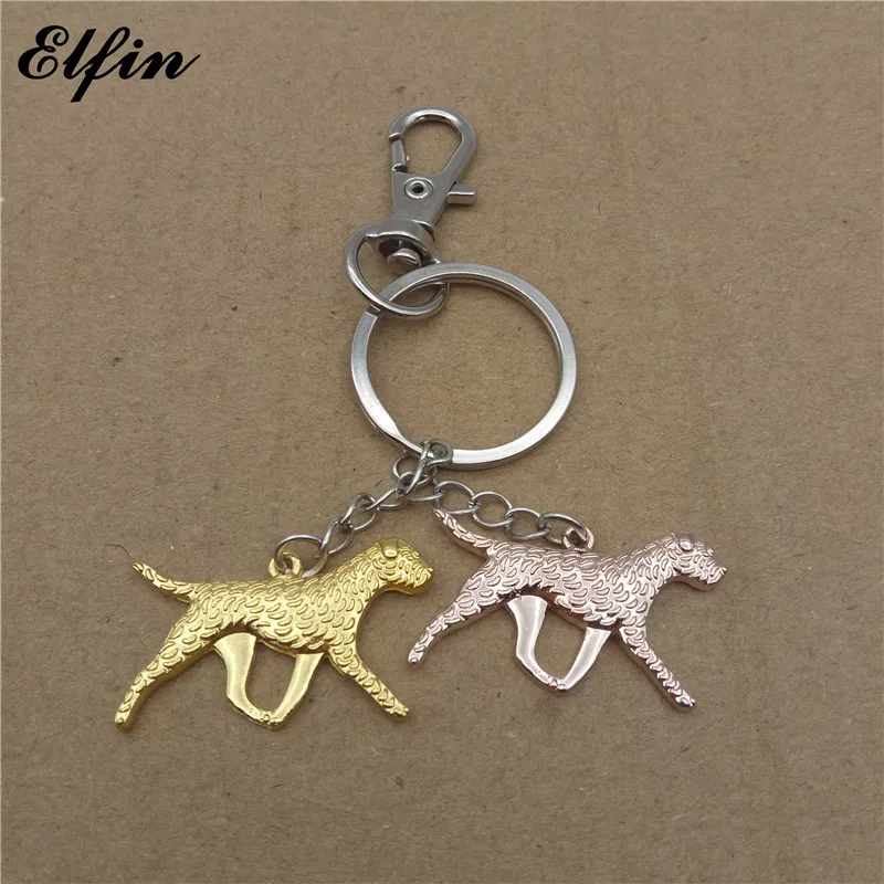 Брелок Elfin для ключей с изображением животных золотого и серебряного цвета |