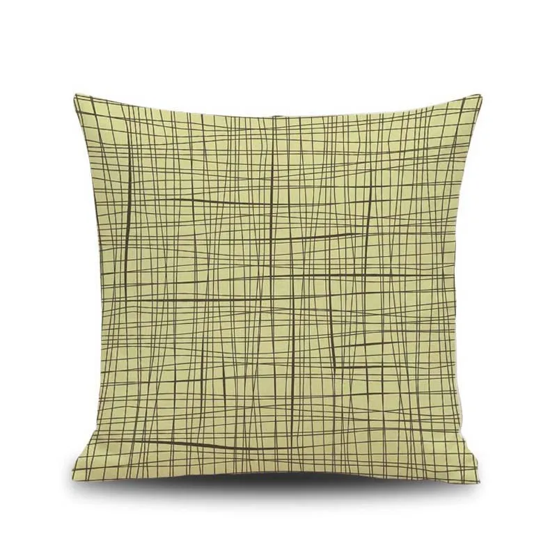 Простой Винтаж в полоску хлопок белье наволочка наволочки бросить талии