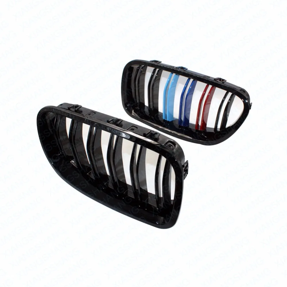 Для BMW F10 F11 520i 523i 525i 530i 535i M цветная решетка бампера 2010 + 5 серия гоночная двойная
