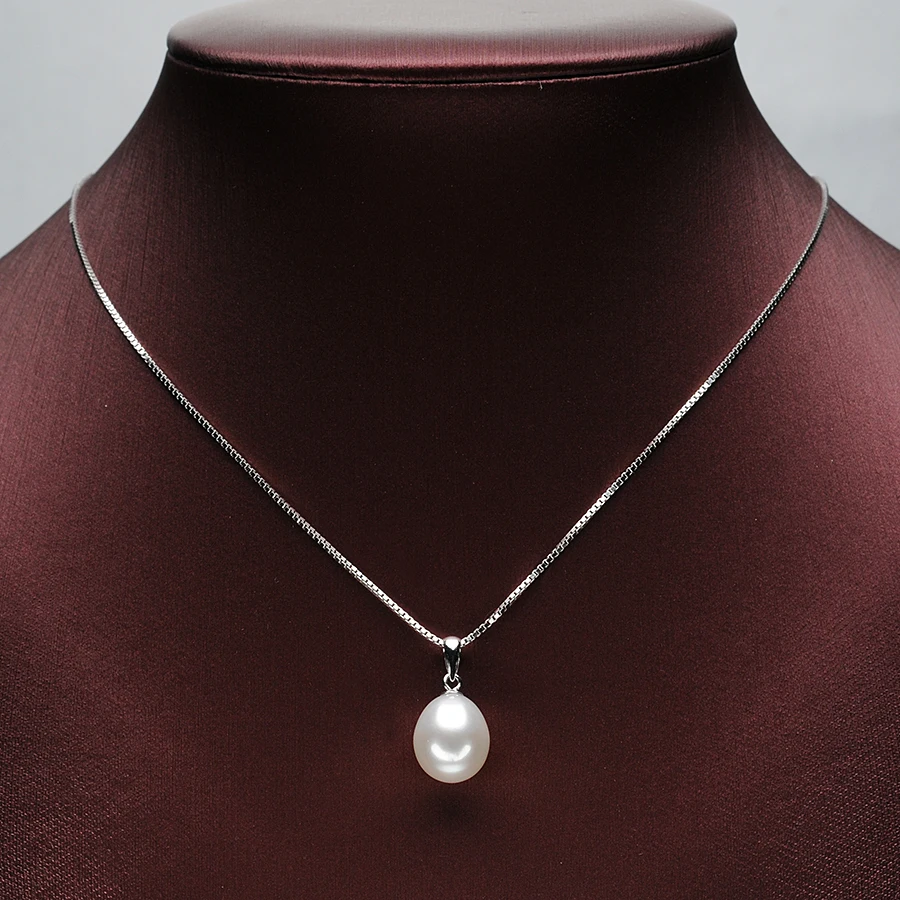 Классические ожерелья с подвеской из натурального жемчуга для женщин подарки 8-9