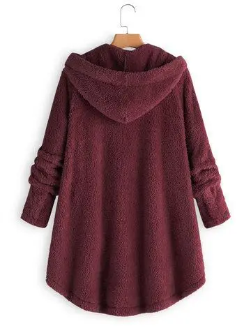 

Casual Women Autumn Winter Parka Outerwear Loose Double-Sided Plush Hoodie Coat Female Plus Size Artificial Fur Coats Jacket New
