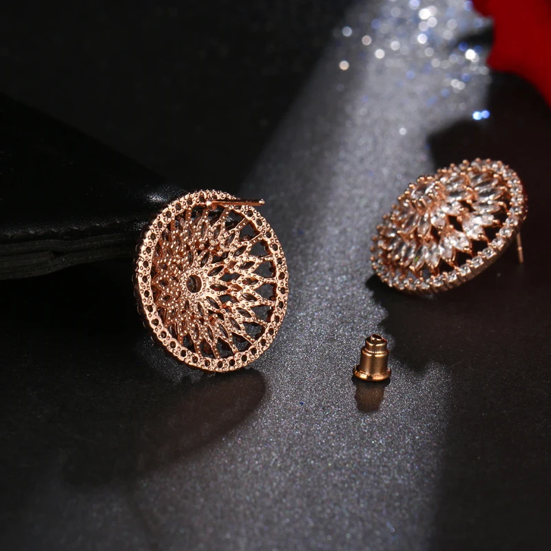 Женские серьги гвоздики серебряного цвета с фианитом|earrings jewelry|colorful stud earingsstud