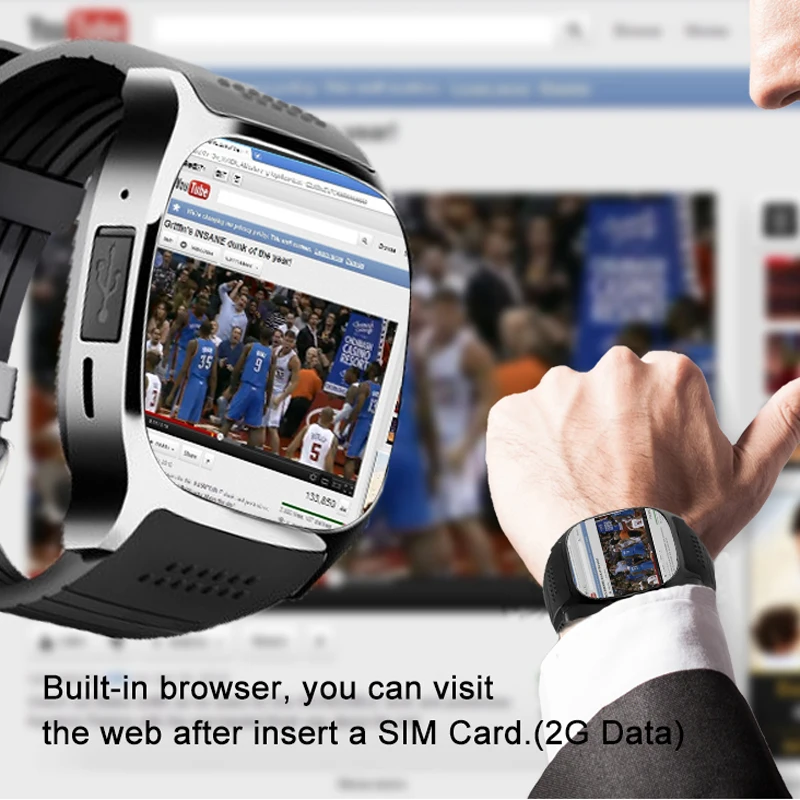 2019 Bluetooth Смарт часы с камерой спортивные наручные Поддержка SIM TF карты