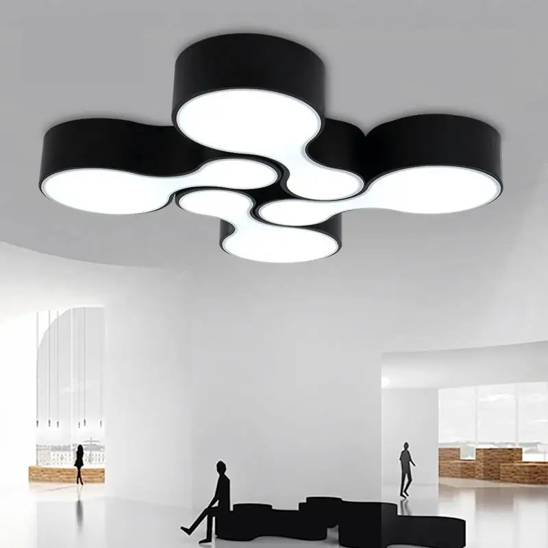 1 шт. металлические светодиодные коммерческие панели черные белые проектные